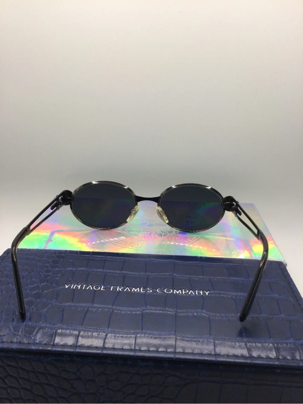 Luciano Soprani Black Sunglasses Arm - Made in Italy